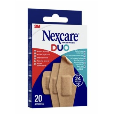 Nexcare Duo  20 Tiras Surtidas